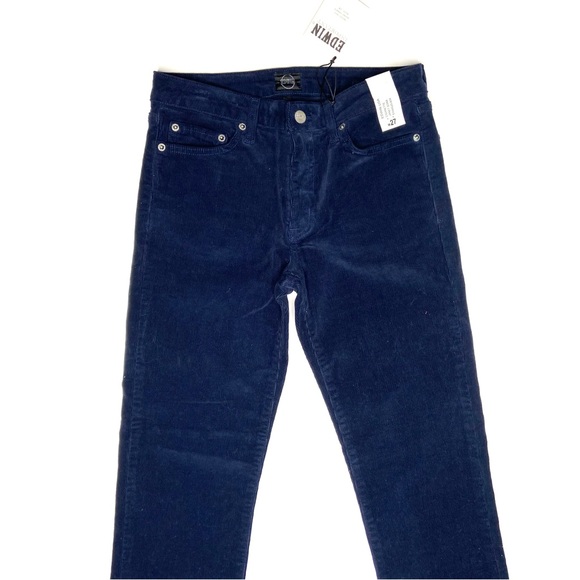 EDWIN Janet Cigarette Navy Corduroy Pant - Picture 3 of 15